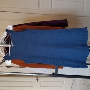 Toad and Co, tank top dress, blue size S.